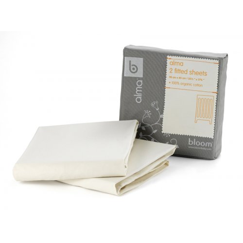 Set de 2 draps housse pour lit Alma Mini - Naturel
